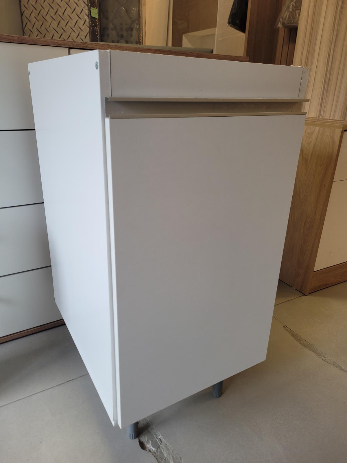 BAJO MESADA ARCO 0.40 1P BLANCO ALUM.