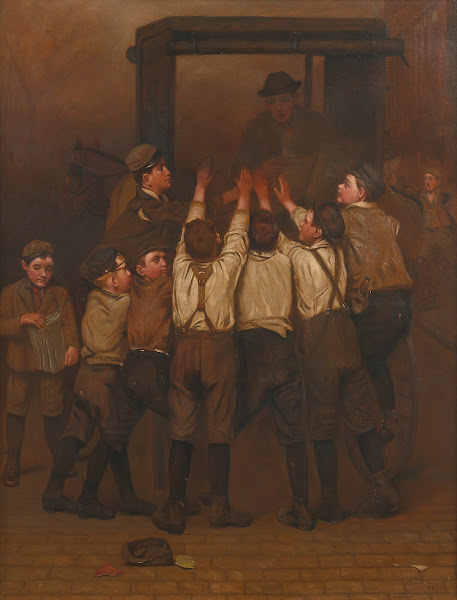 The Rush For Evening Papers 1912
