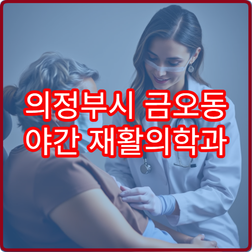 의정부시 금오동 야간 재활의학과 목 어깨 통증 치료 병원 정보