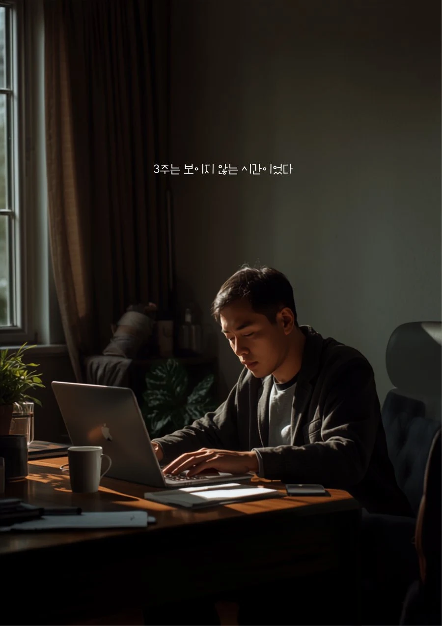 3주는 보이지 않는 시간이었다
