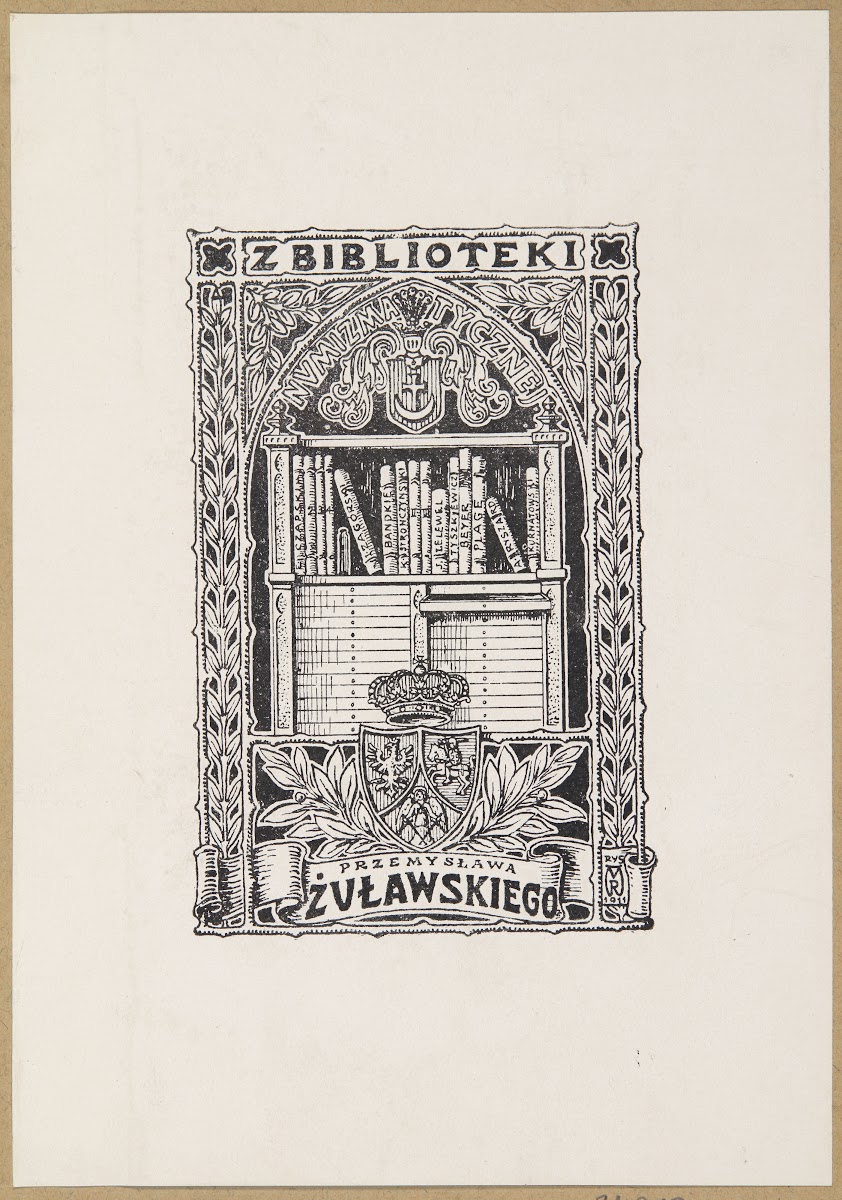 Ekslibris Przemysława Żuławskiego 1911