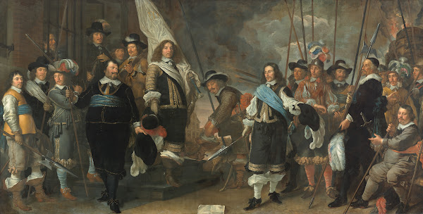 Militia officers of District 1 under captain Joan Huydecoper and lieutenant Fran