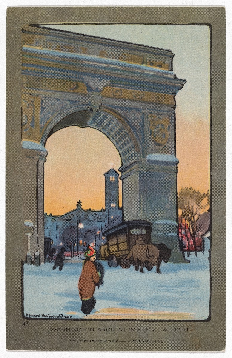 Washington Arch at Winter Twilight 1914