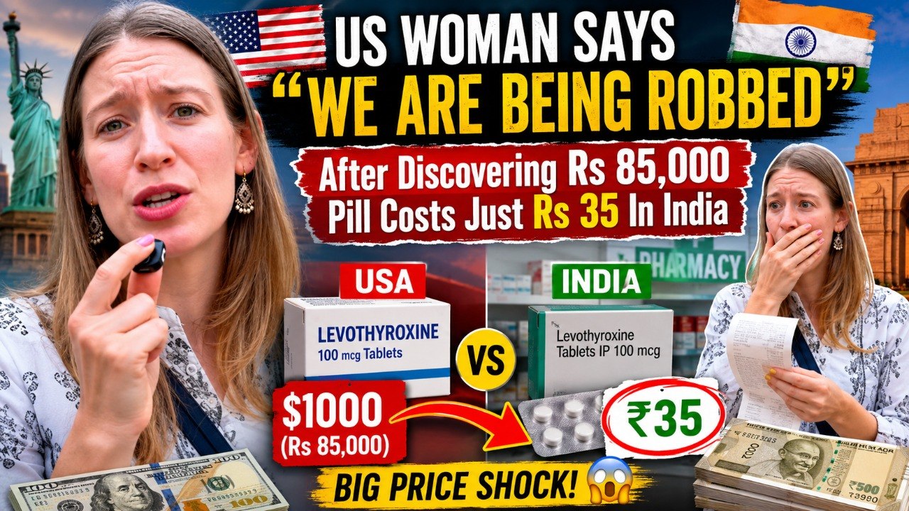 US Woman Shocked by Rs 85,000 Pill Costing Rs 35 in India