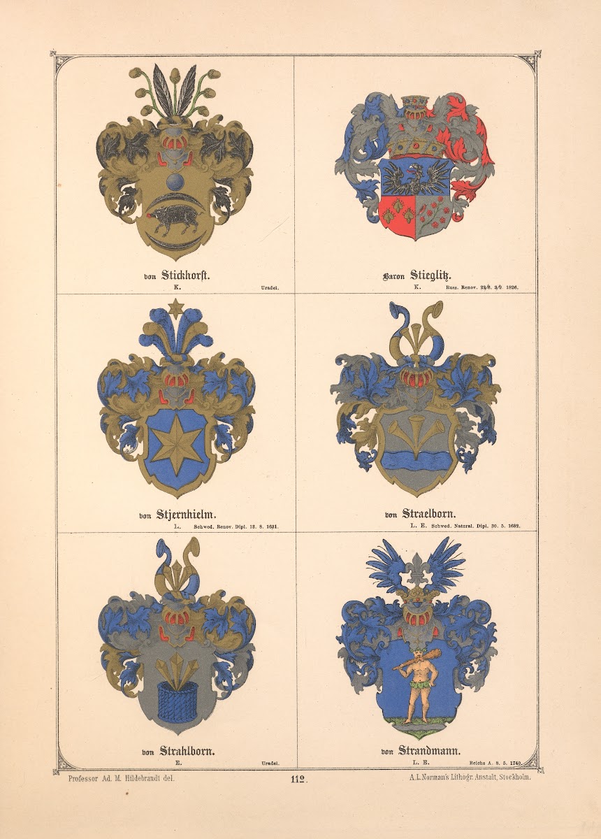 Baltisches Wappenbuch Pl100 1882