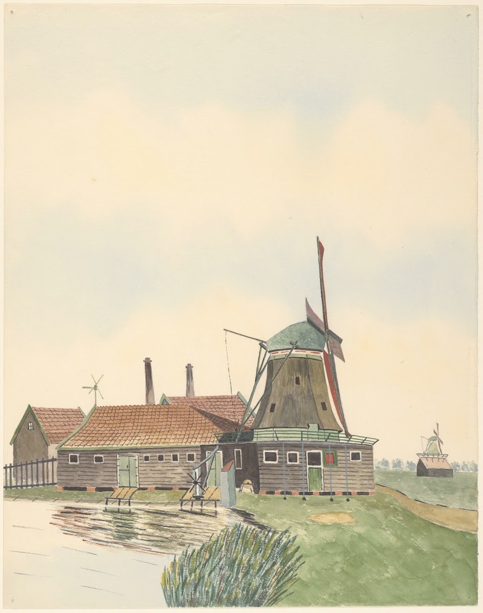 molen De Kikkert aan de Noorddijk 1930 1940