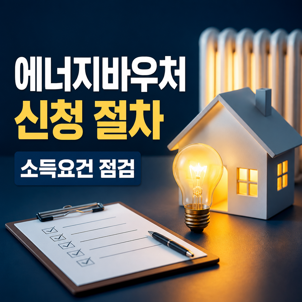 에너지바우처 신청 절차와 제출 서류 정리하기