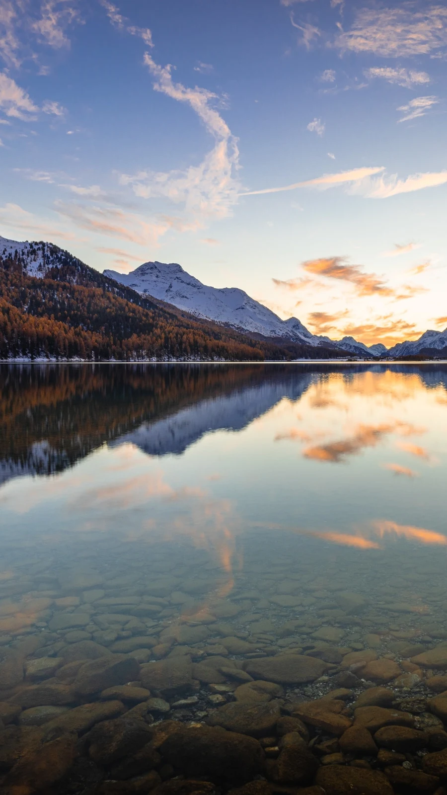 Landscape Water Reflection Mountains 4K iPhone Wallpaper Background [2160x3840] Free Download