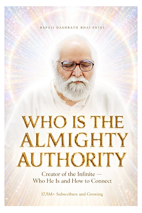 Front cover of Almighty Authority, a free spiritual book by Bapuji Dashrathbhai Patel