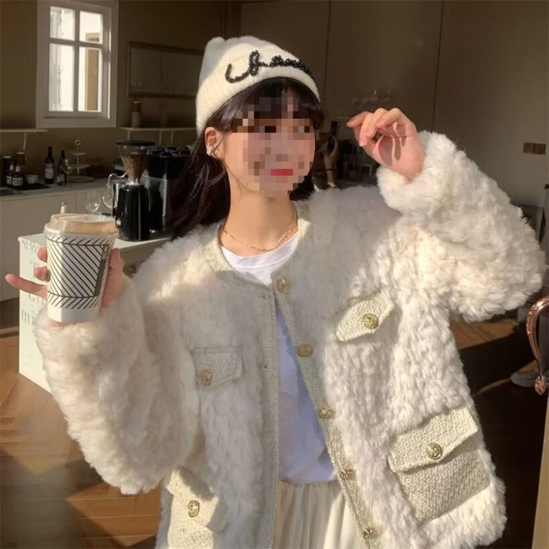 Lined Teddy Fleece Jacket in Classic Style