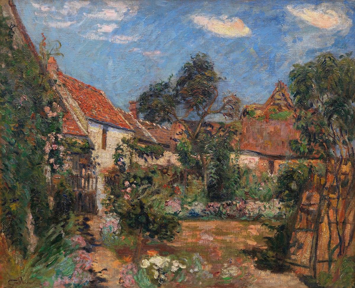 Jardin à Janville sur Juine 1886