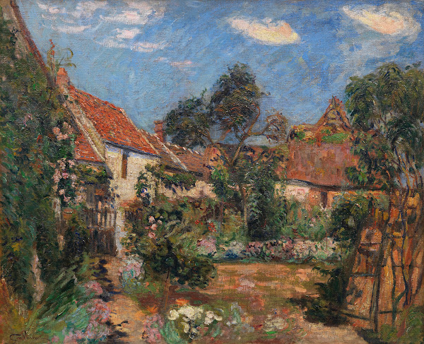 Jardin à Janville sur Juine 1886