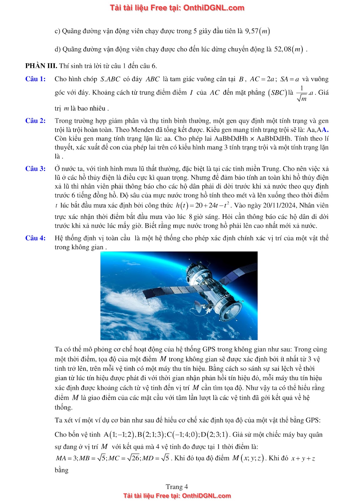32 đề phát triển minh họa môn toán - có đáp án