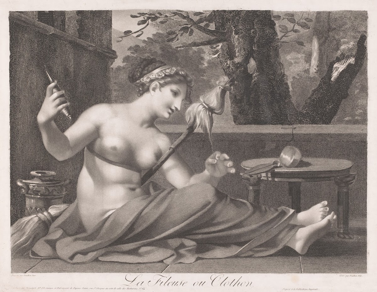 La Fileuse Ou Clothon 1788 1819
