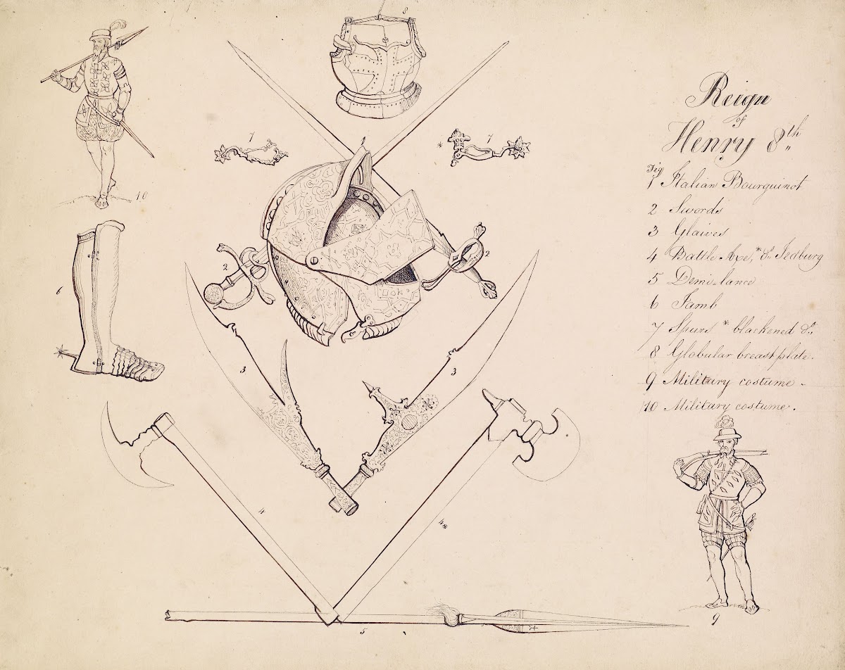 Sketches of Armour  Study for Henry VIII 1844
