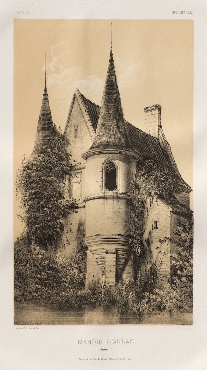Manoir dAnsac Corrèze 1860