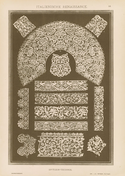 Italienische Renaissance  Spitzen Technik 1887