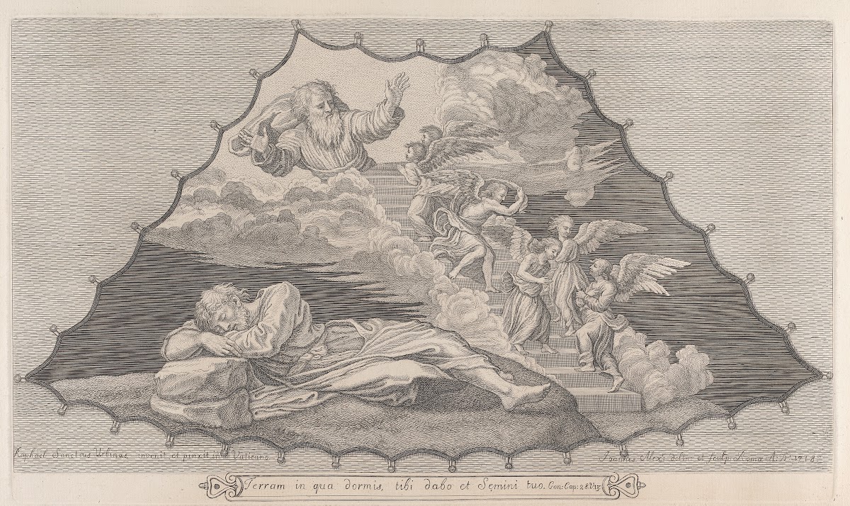 Jacob and the Heavenly Ladder After Raphael ca 1718