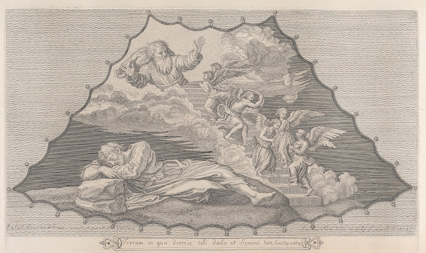 Jacob and the Heavenly Ladder After Raphael ca 1718