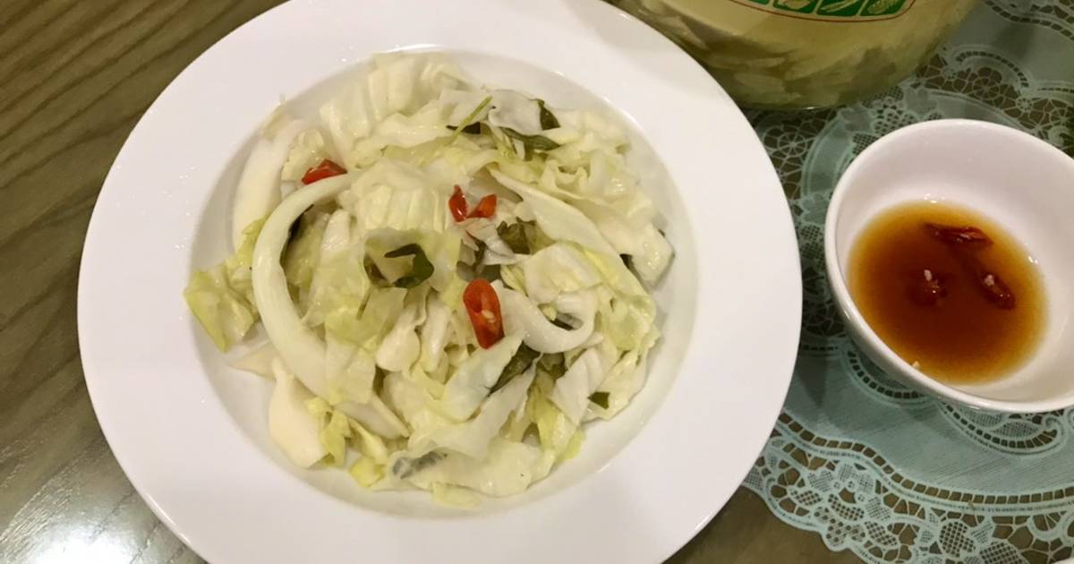 Dưa bắp cải muối nhanh