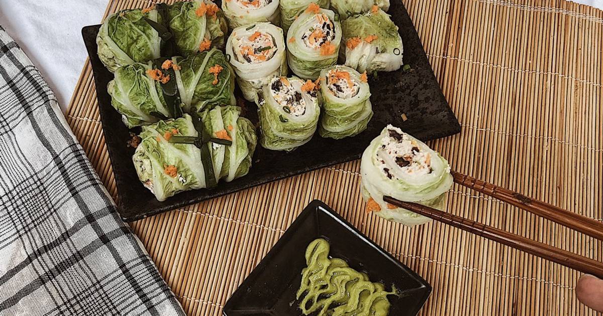 Cải thảo cuốn ức gà hấp Healthy