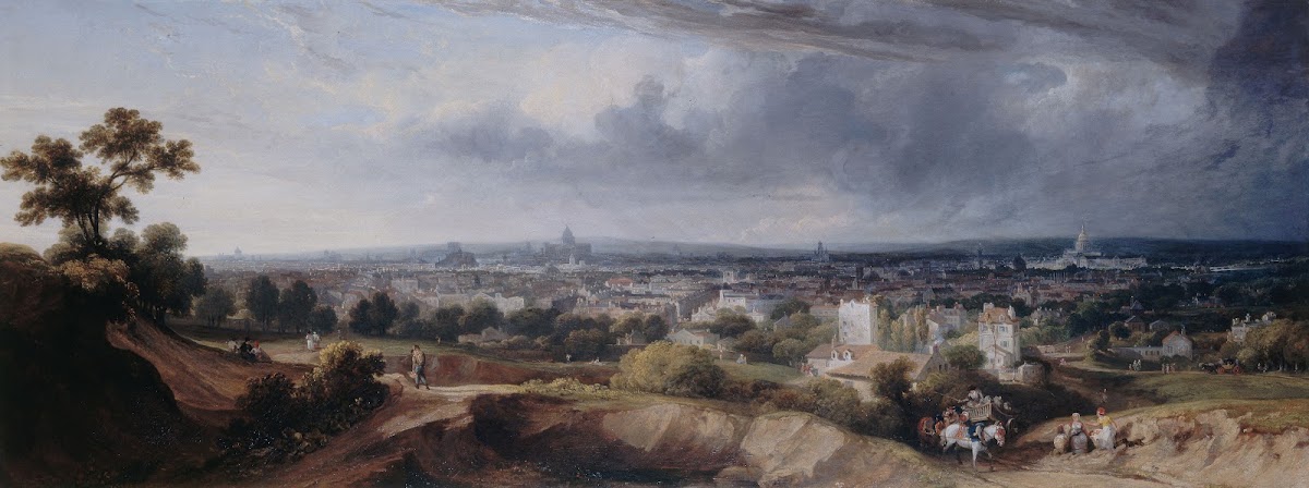 Paris vu des hauteurs de Montmartre 1822