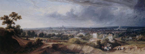 Paris vu des hauteurs de Montmartre 1822