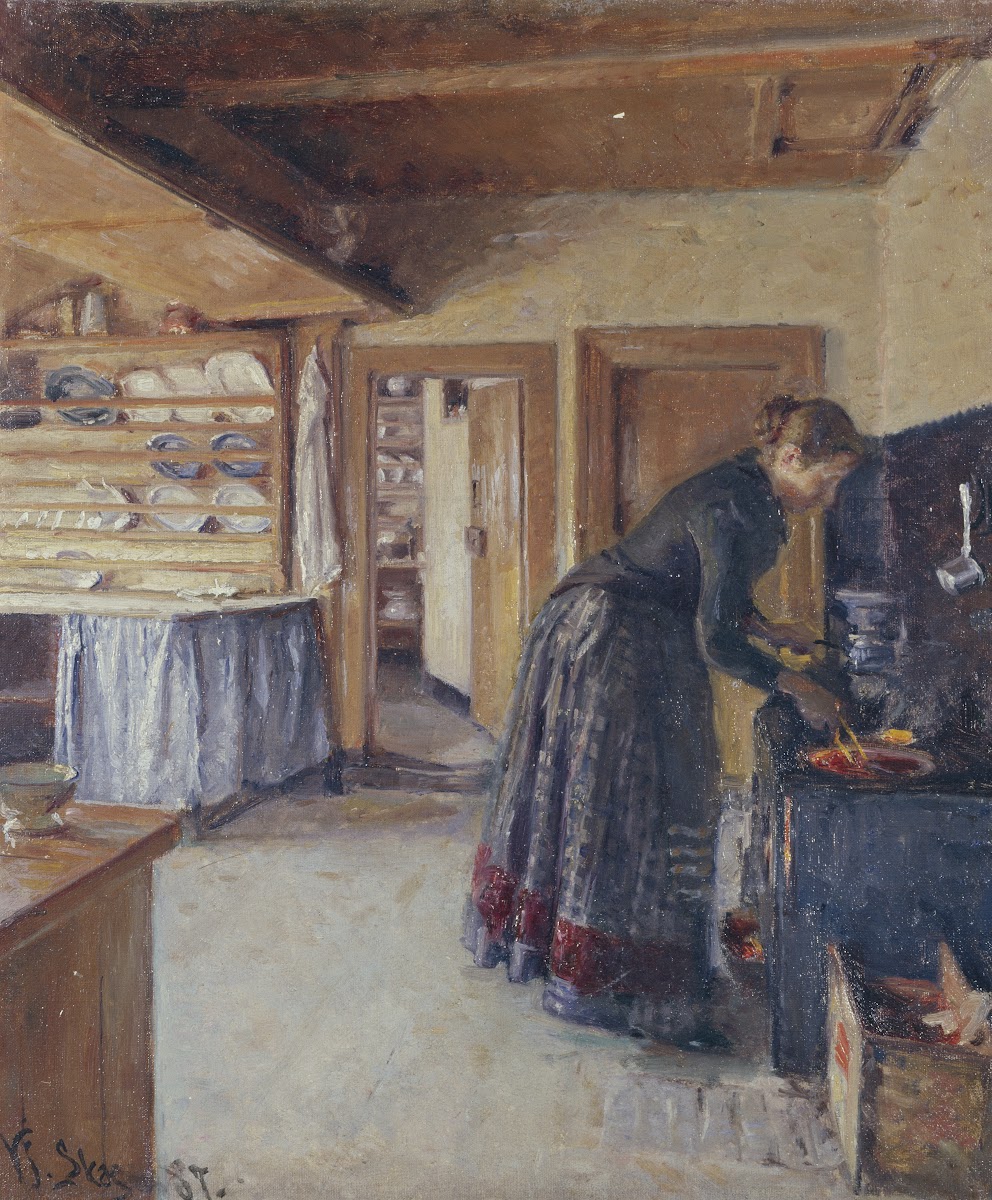 Kitchen with the artists Wife 1887