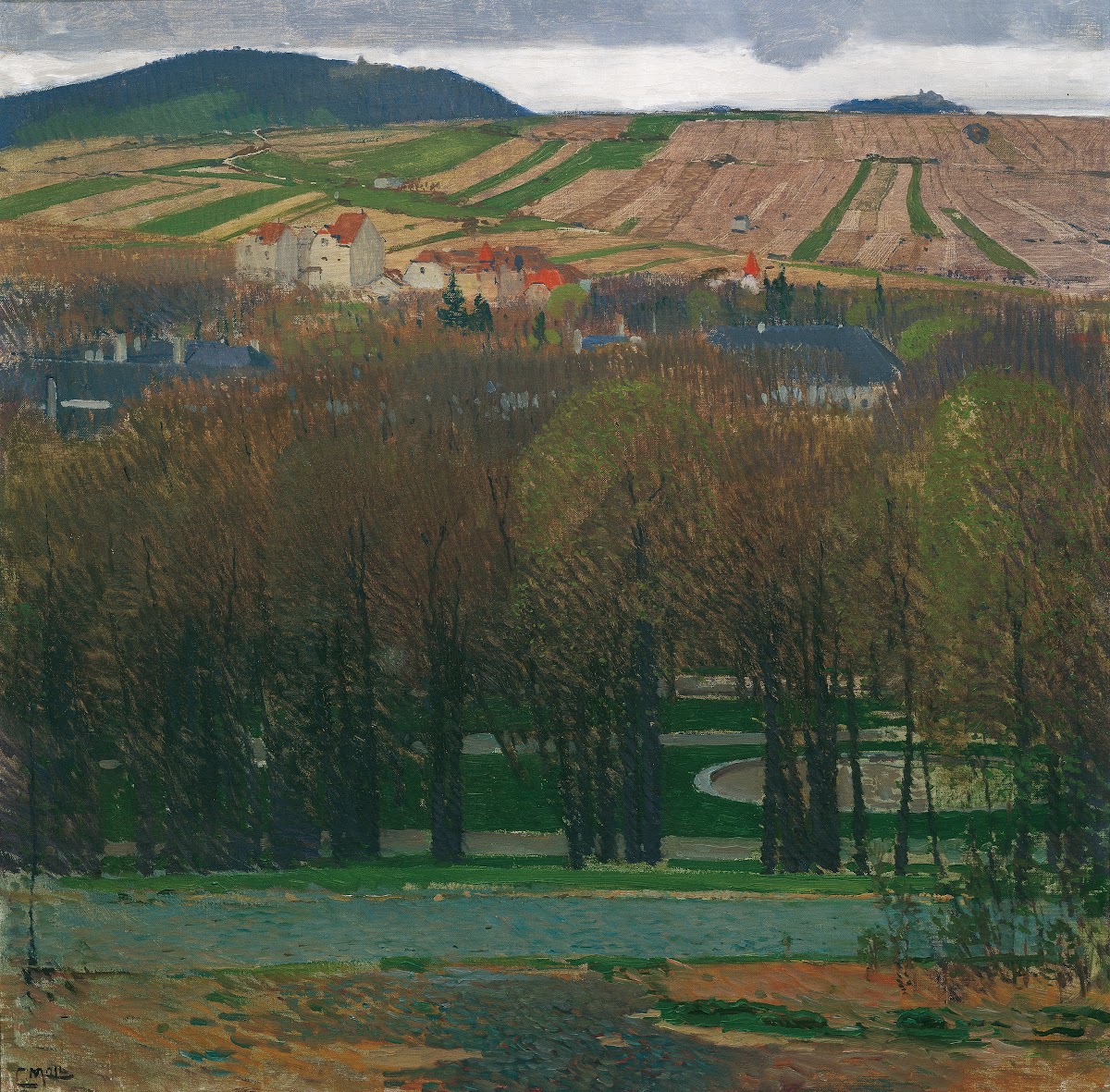 Blick von Heiligenstadt auf den Nußberg 1903