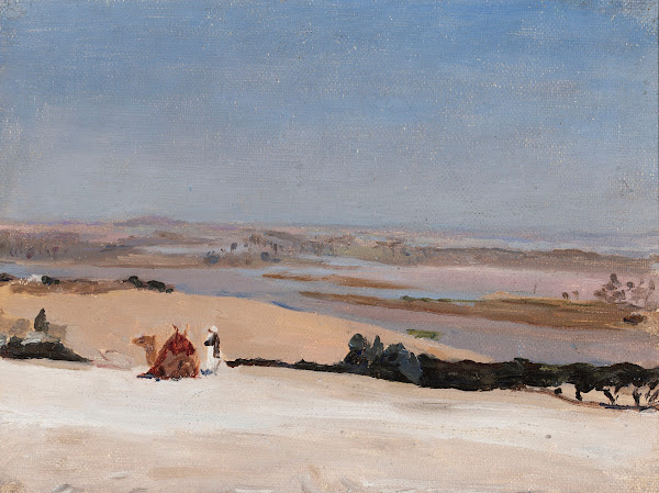 View from the pyramid From the journey to Egypt 1903