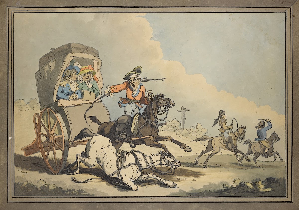 French travelling or the first stage from Calais 1792