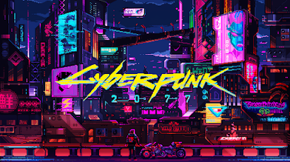 Cyberpunk 2077, City, Cityscape, Pixel Art, Artwork 4K Wallpaper Background