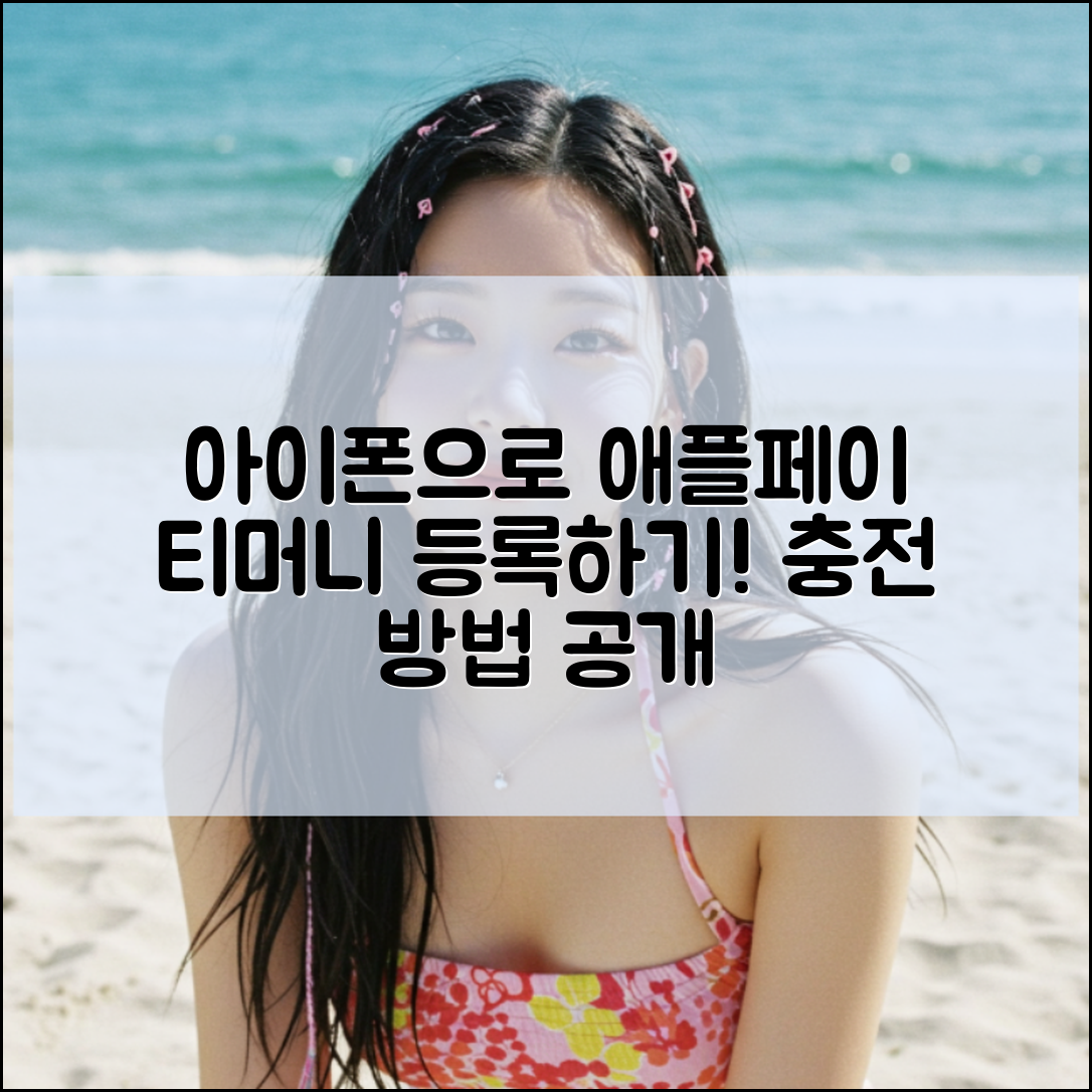 믿을 수 없는 아이폰 애플페이 티머니 등록과 충전법!