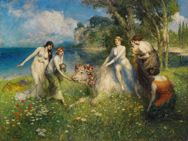 Europa auf dem Stier Ca 1910