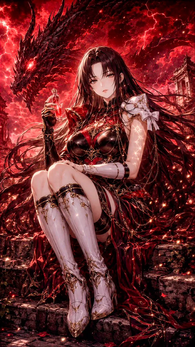 Imagen clave del anime de fantasía oscura