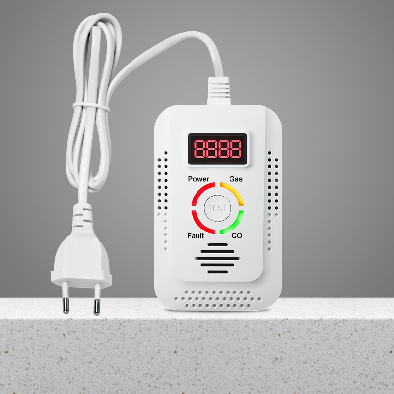 Carbon monoxide and gas detector, model JSN-JY-908COM