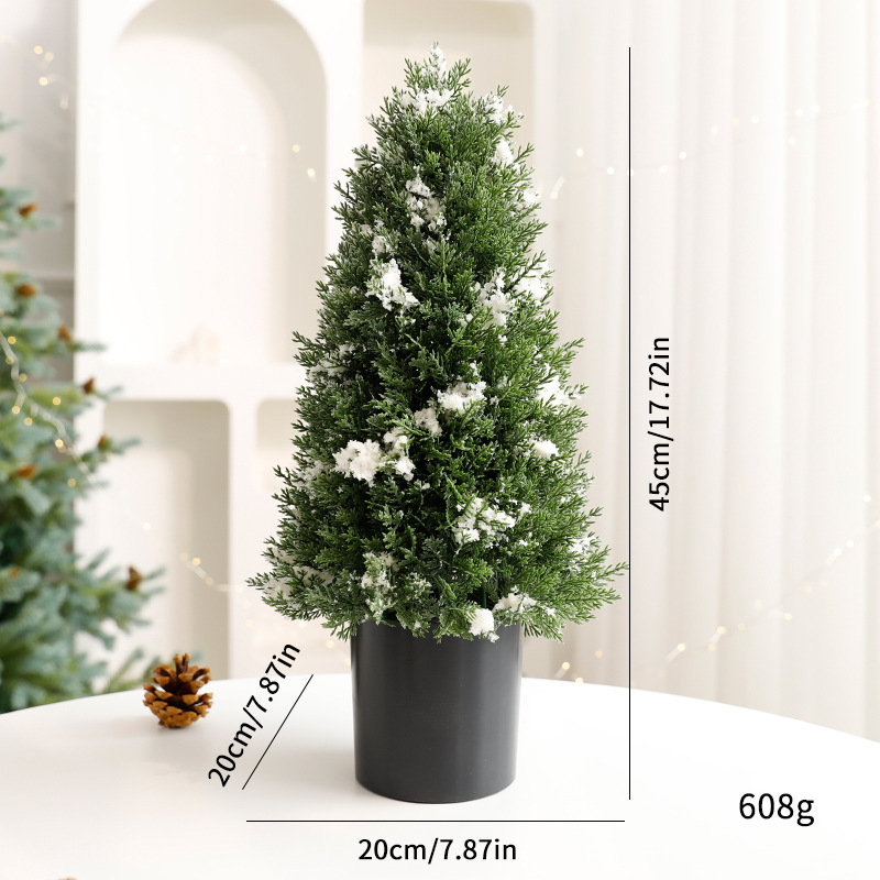 Decorative Mini Christmas Trees in Pots