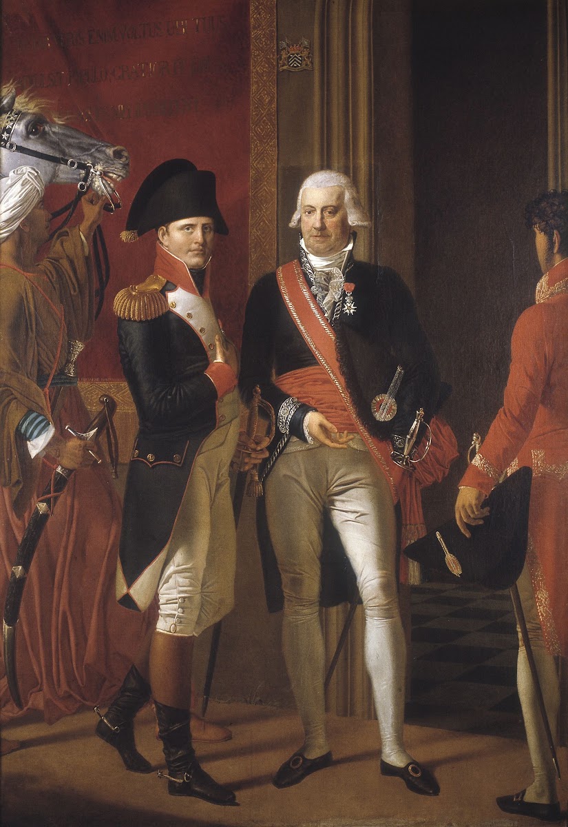 Mayor De Croeser receives Napoleon Bonaparte in the City Hall of Bruges 1803 180