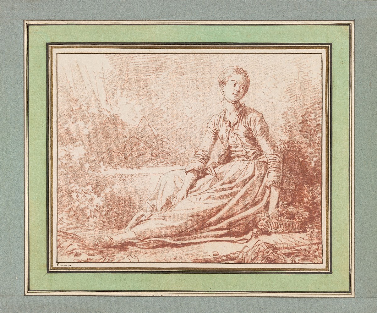 A Young Woman Seated on the Ground ca 1770 73