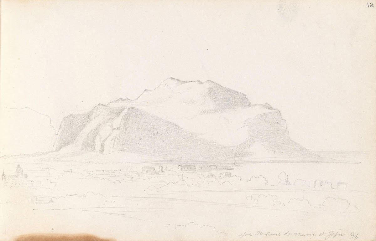 Utsikt mot Monte Pellegrino 1842