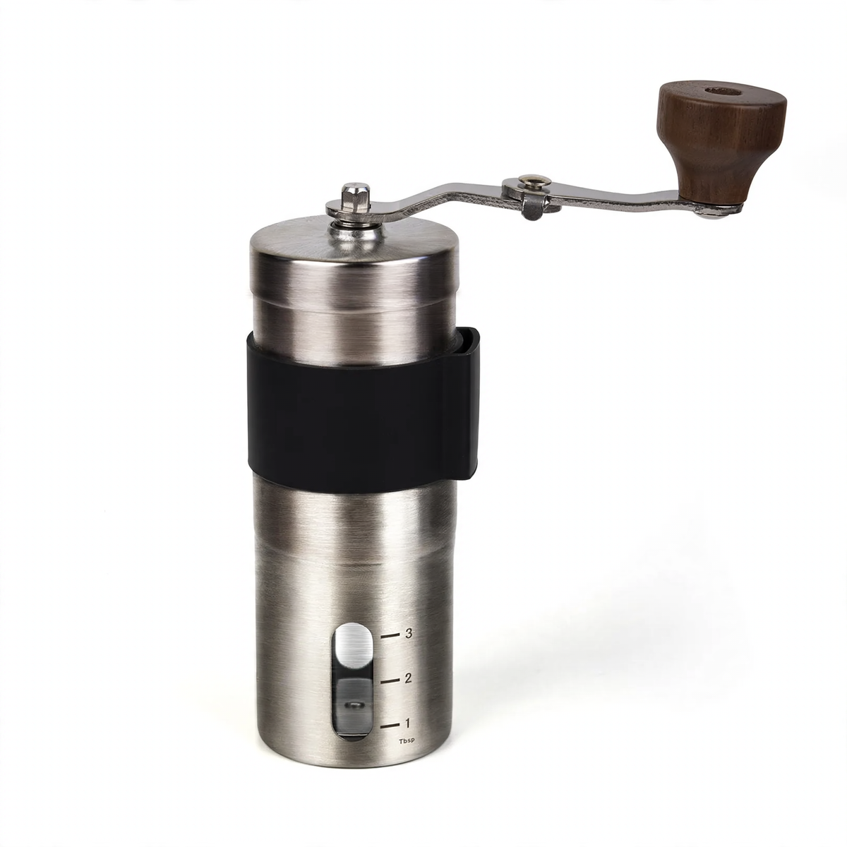 Hand Crank Coffee Grinder Made of Glass