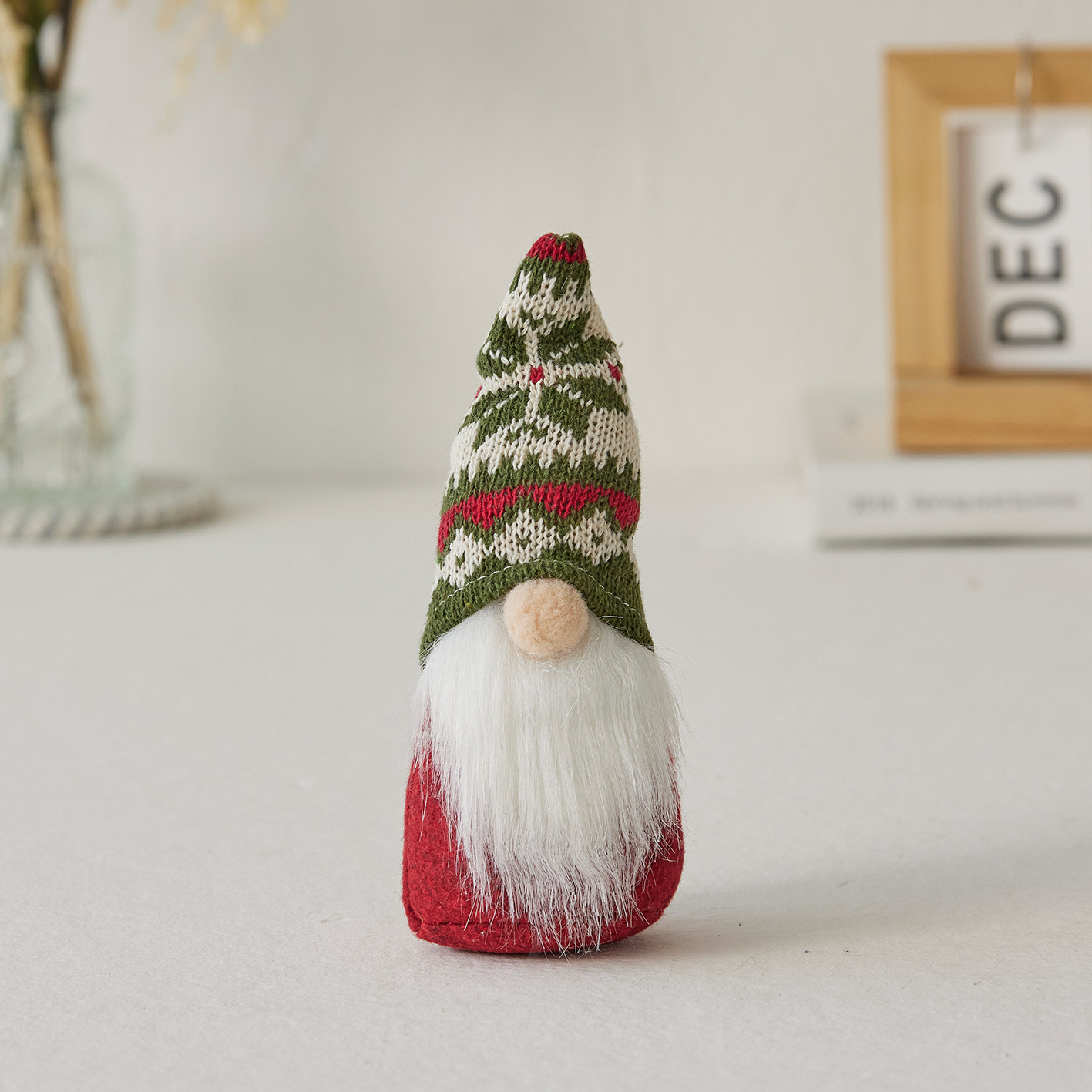 Christmas gnome figure with snowflake hat