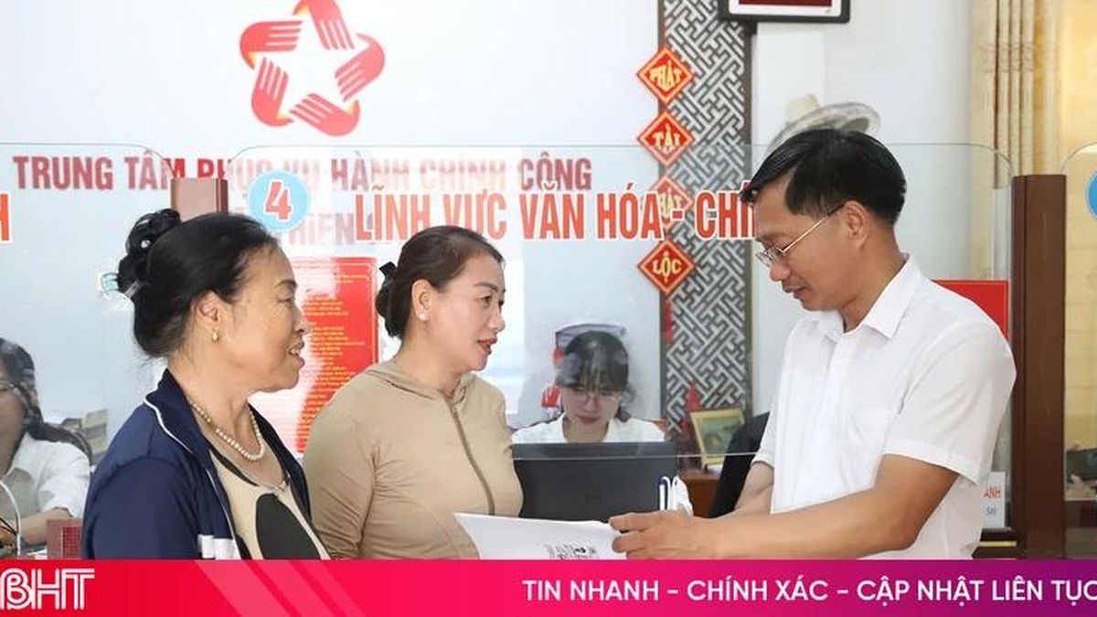 Quy trình 4 tại chỗ, 'chìa khóa' giải quyết thủ tục hành chính - Báo Hà Tĩnh