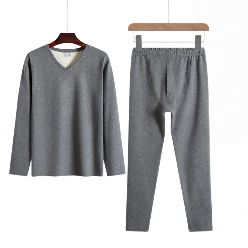 Men's Thermal Underwear Set, padded, V-neck or Round Neck