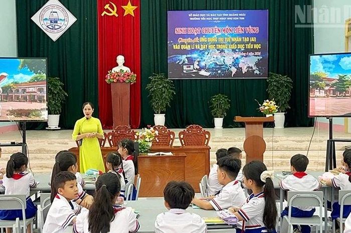 Bước chuyển mạnh mẽ của lớp học truyền thống khi ứng dụng trí tuệ nhân tạo - Báo Nhân Dân
