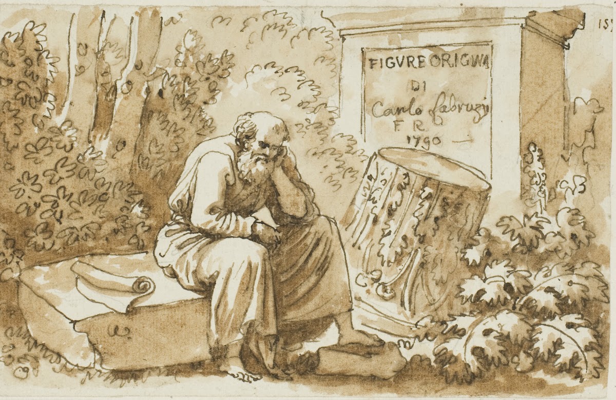 Sketch for Frontispiece to Figure Originali c 1790