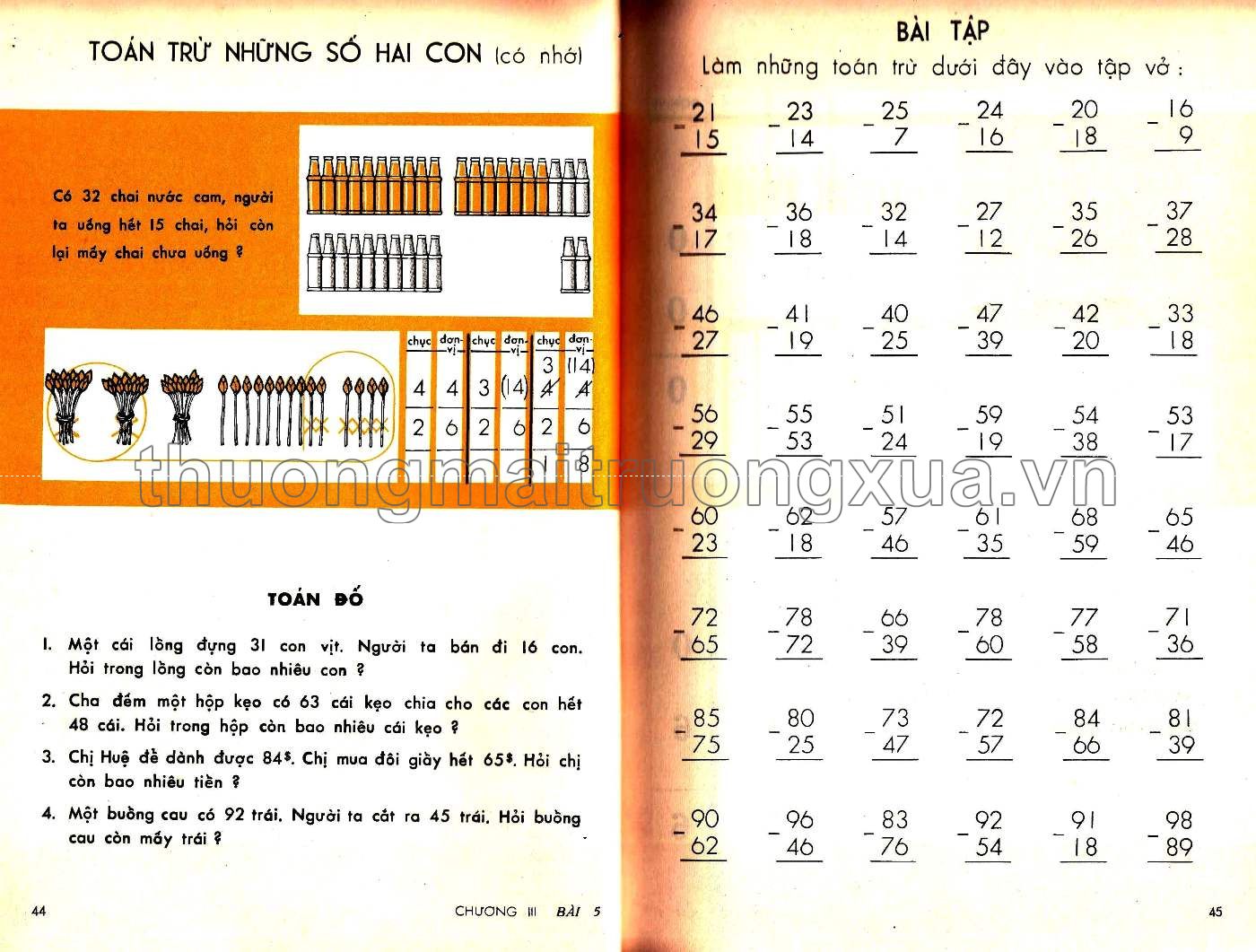 Em học toán lớp tư (1965) - Trang 23