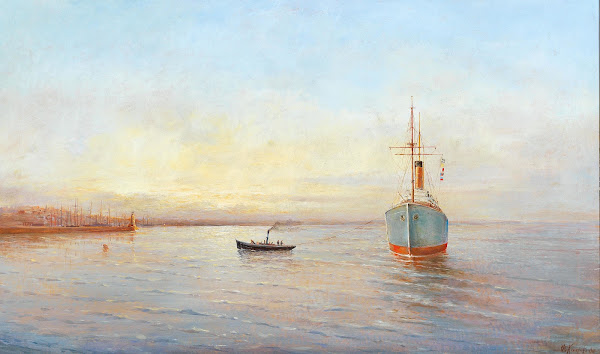 Ship in the Harbour at Odessa 1910