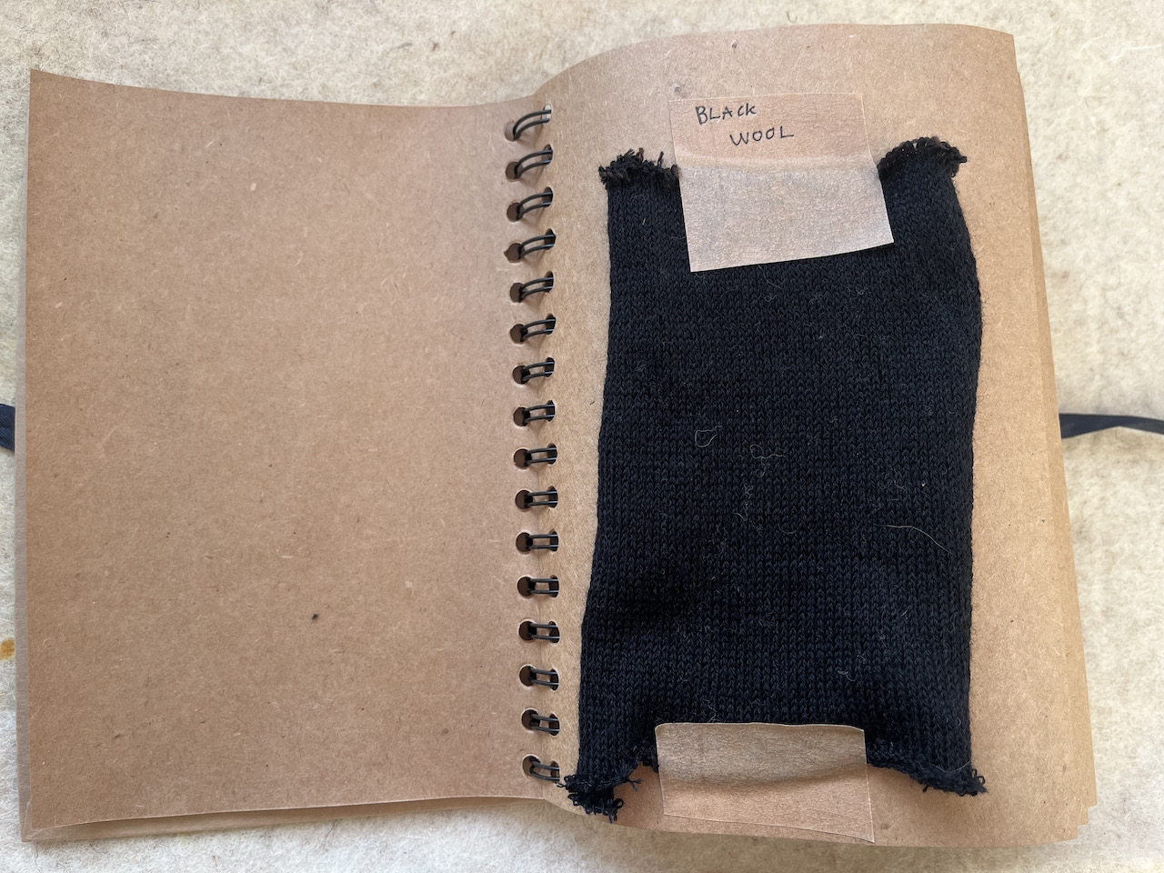 black wool