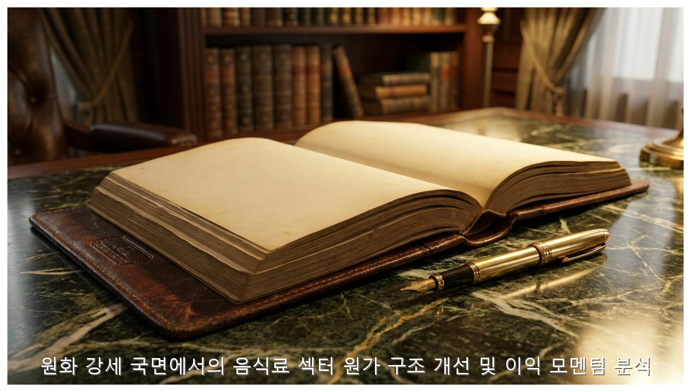 원화 강세 국면에서의 음식료 섹터 원가 구조 개선 및 이익 모멘텀 분석 핵심 안내 및 분석 인포그래픽 (5)